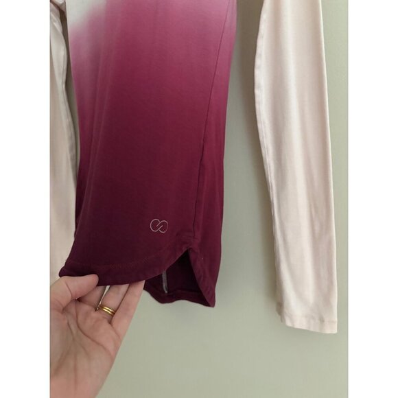 CALIA by Carrie Underwood Flow Everyday Long Sleeve Top in Pink Ombre Size Small - Picture 4 of 11
